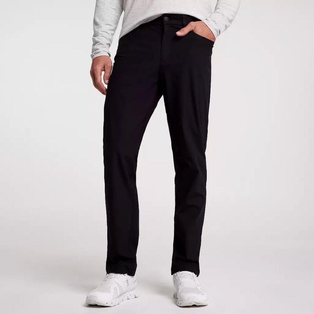 Vrst Limitless Performance Commuter Athletic Fit Pants Pure Black 35x30